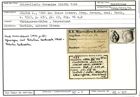 Karteikarte zum Holotyp von Cristellaria duracina Stache, 1864